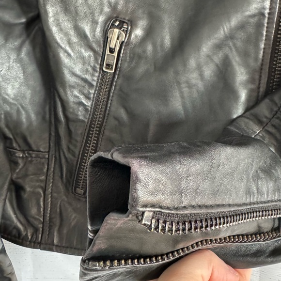 Bod & Christensen Biker Leather Jacket women size S - Picture 6 of 11